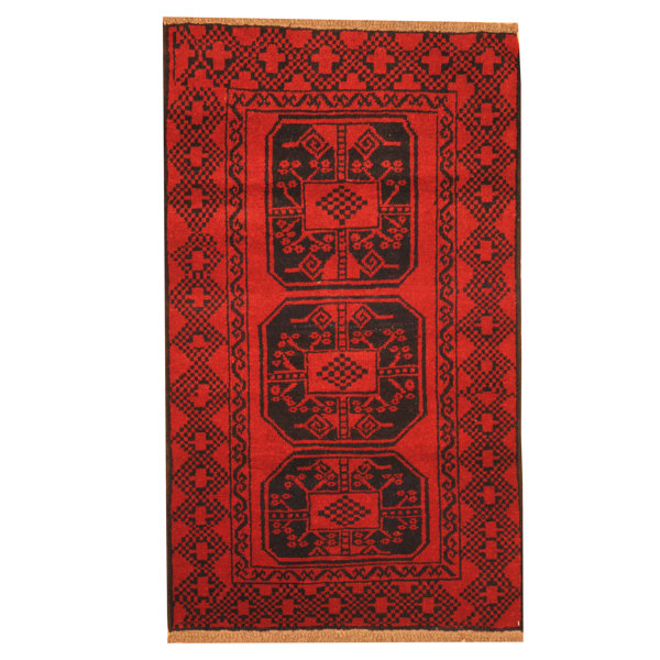 Millwood Pines Hartste Handmade Red Rug Wayfair